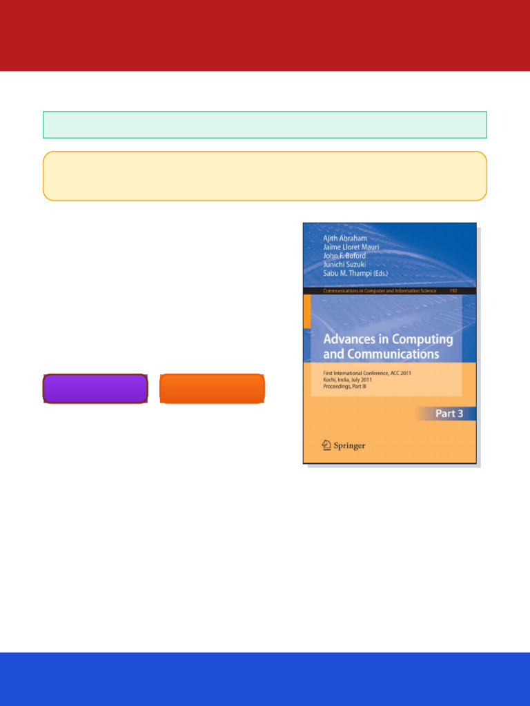 Advances in Computing and Communications Part III First International ...