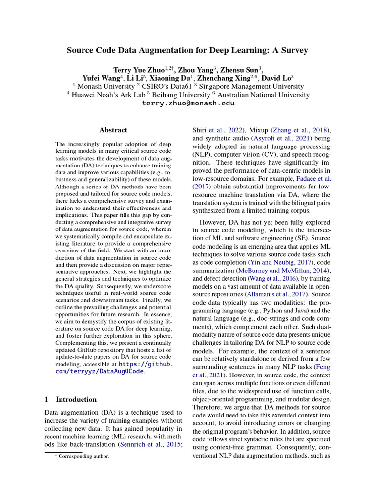 Data Augmentation for Source Code Models | PDF | Parsing | Deep Learning