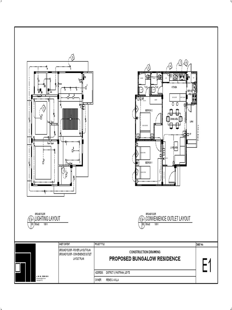 Ground Floor Layout Plan for Bungalow | PDF | Home | Room
