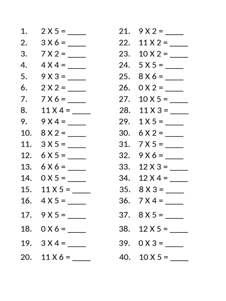 Multiplication Practice Worksheets | PDF | Chess Theory | Chess