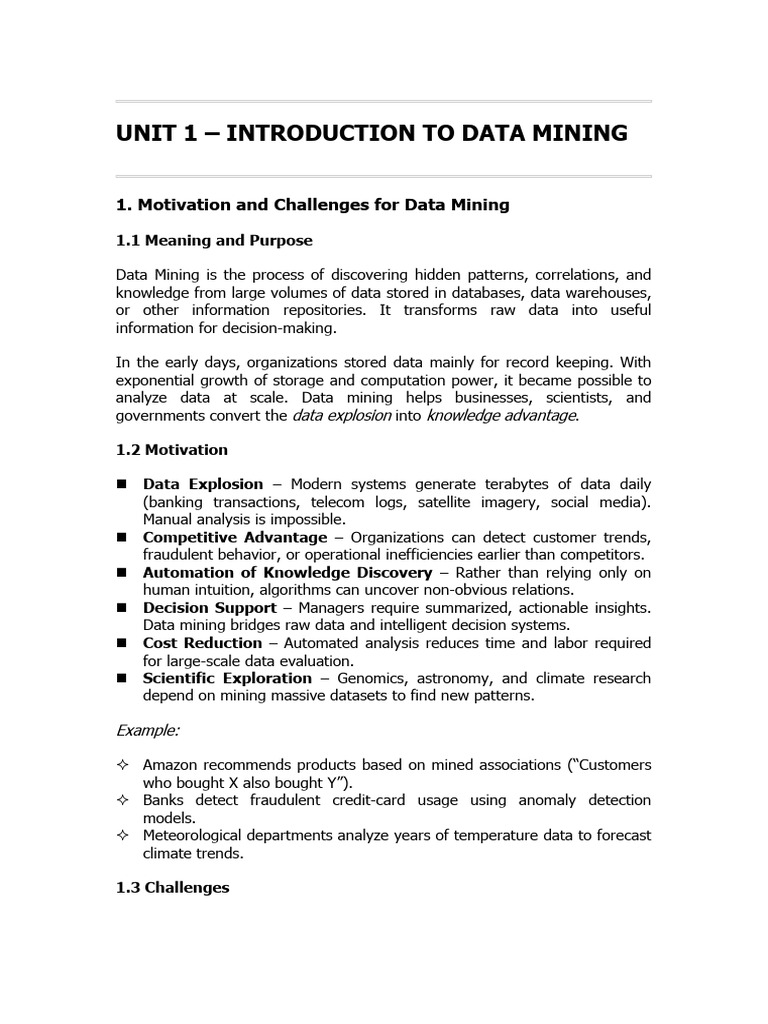 Introduction to Data Mining Concepts | PDF | Data Mining | Cluster Analysis