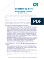 CA Directory r12 - Data Rep - Rec - Best Practice