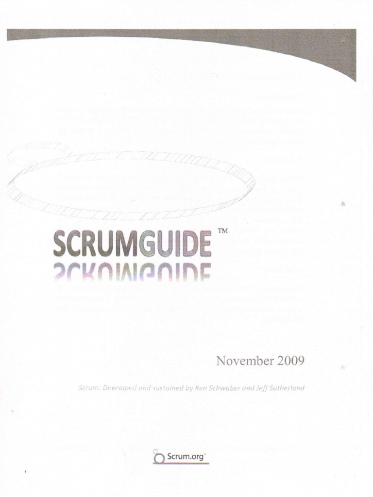 SCRUM Guide November 2009 | PDF | Scrum (Software Development ...