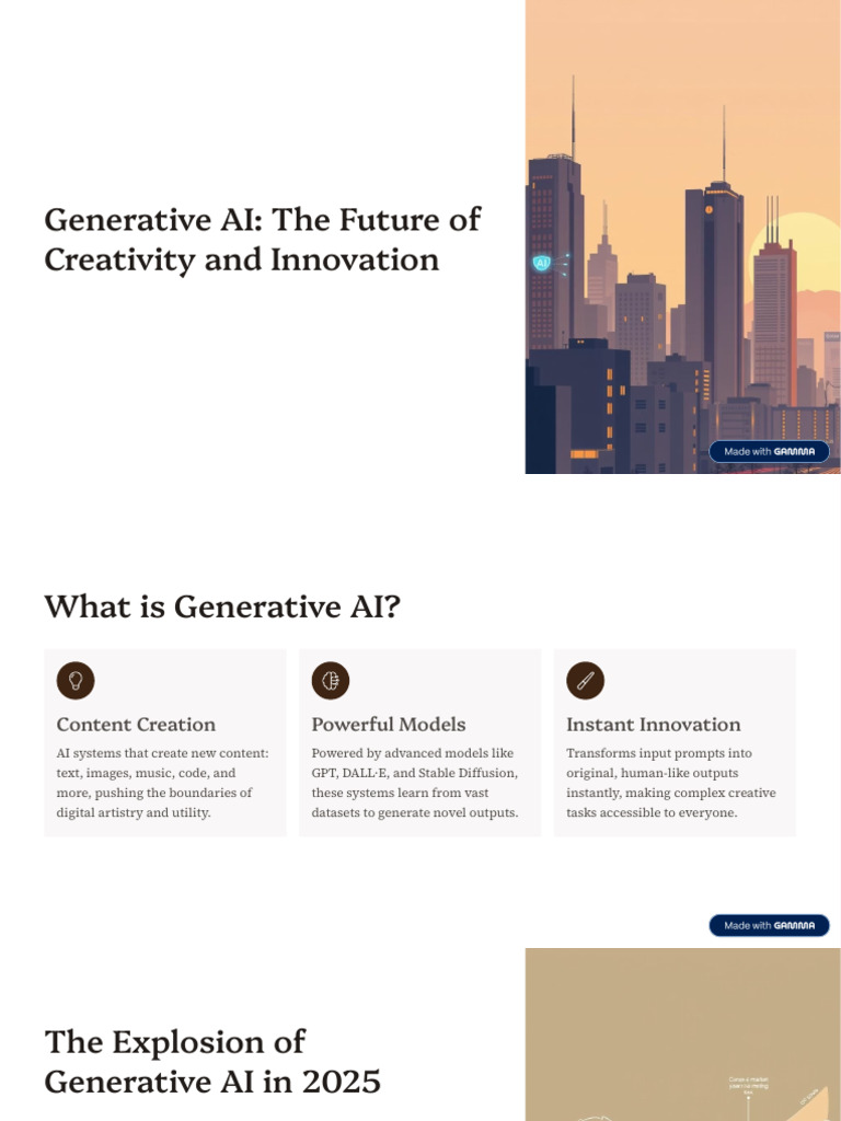 Generative AI: Transforming Creativity Today | PDF | Artificial ...