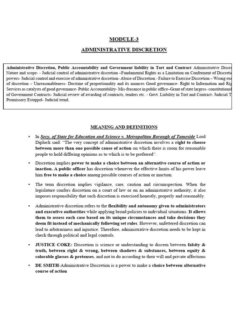 Understanding Administrative Discretion | PDF | Governance | License