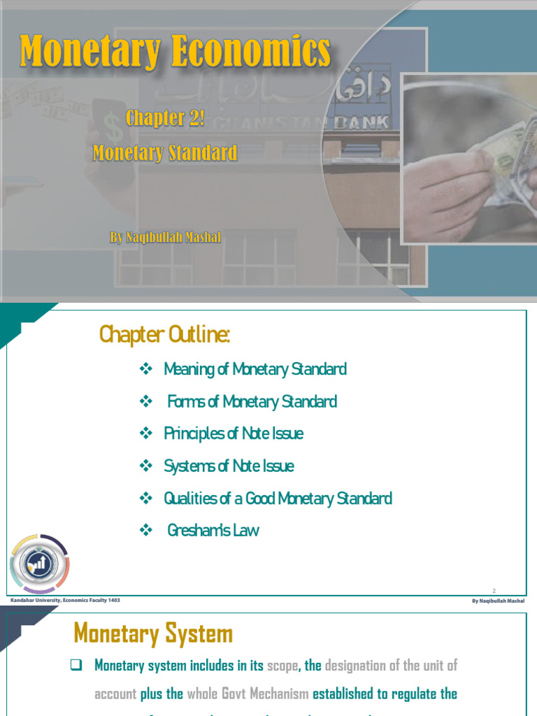 Understanding Monetary Standards | PDF | Gold Standard | Money