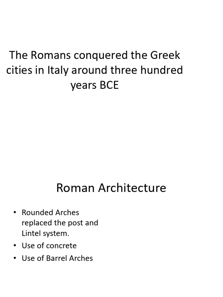 Roman Architecture and Design Elements | PDF