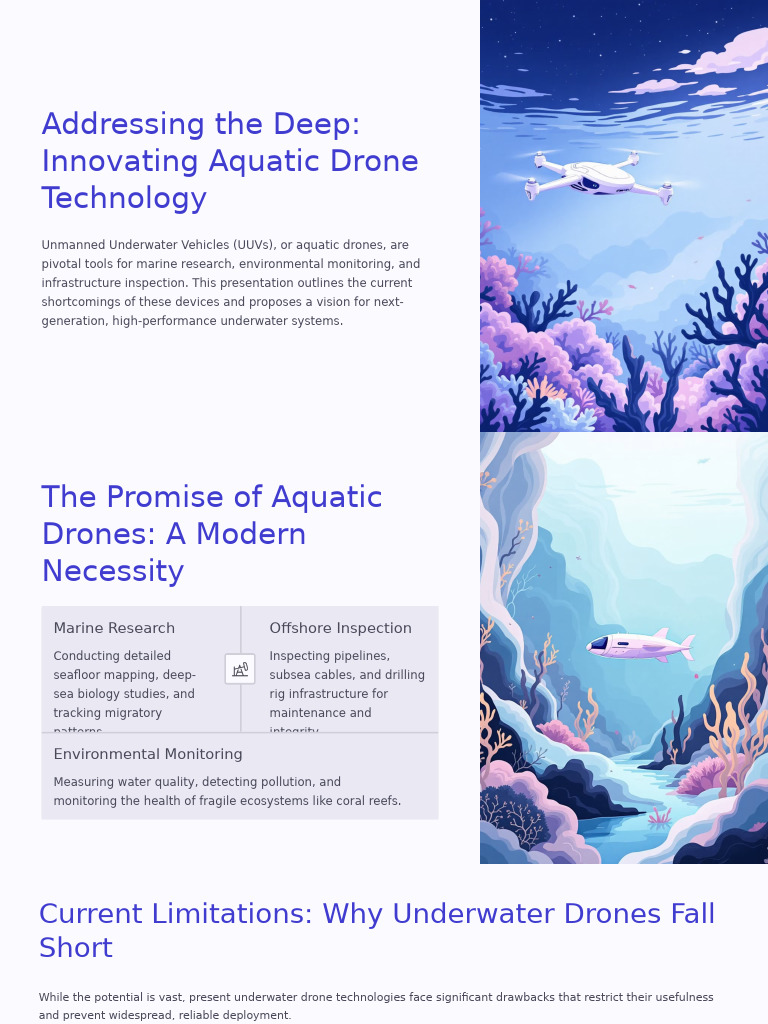 Addressing The Deep Innovating Aquatic Drone Technology | PDF ...