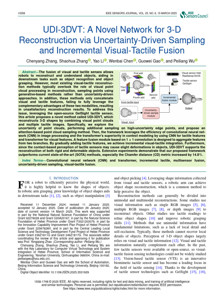 UDI-3DVT: 3D Reconstruction via Fusion | PDF | Deep Learning | Applied ...