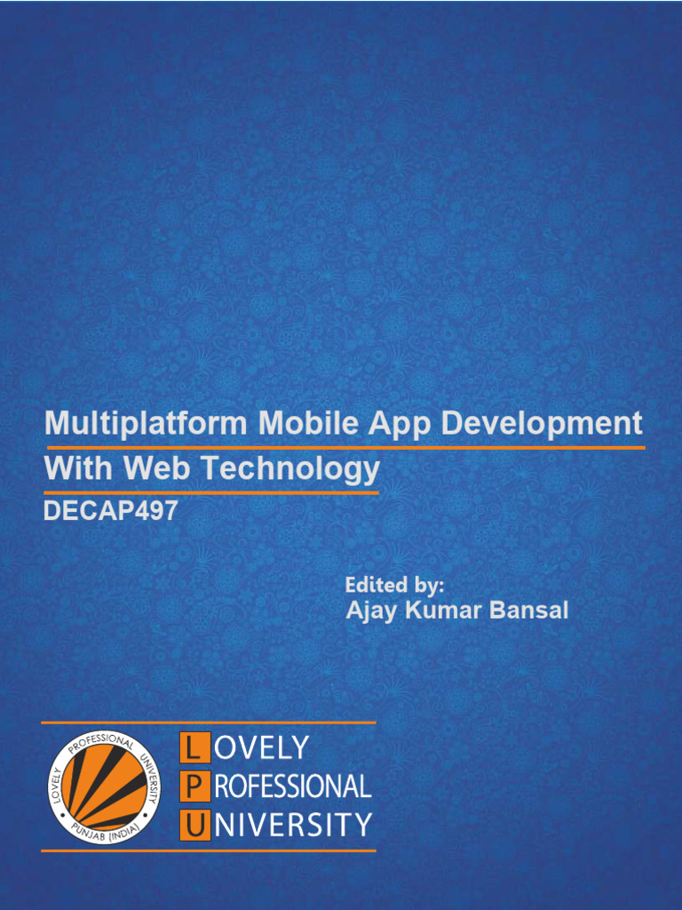8961 Decap918 Multiplatform Mobile App Development With Web ...