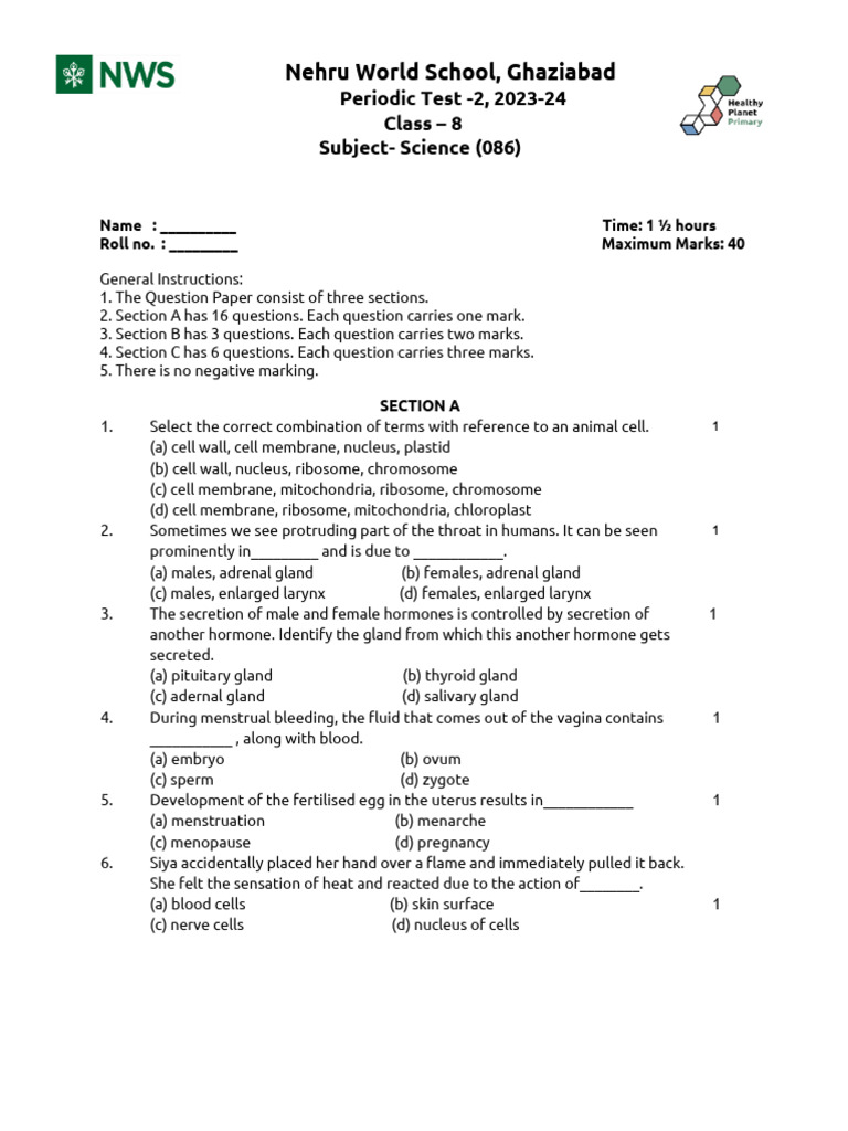 SCIENCE_PT2_GRADE_8_20232417559479 gmail.com | PDF | Fertilisation ...