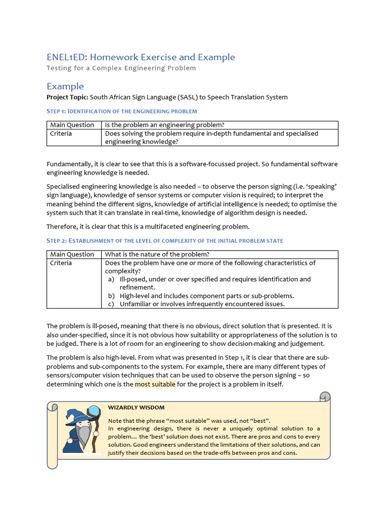 Example and Homework - Complex Engineering Problems | PDF | Engineering ...