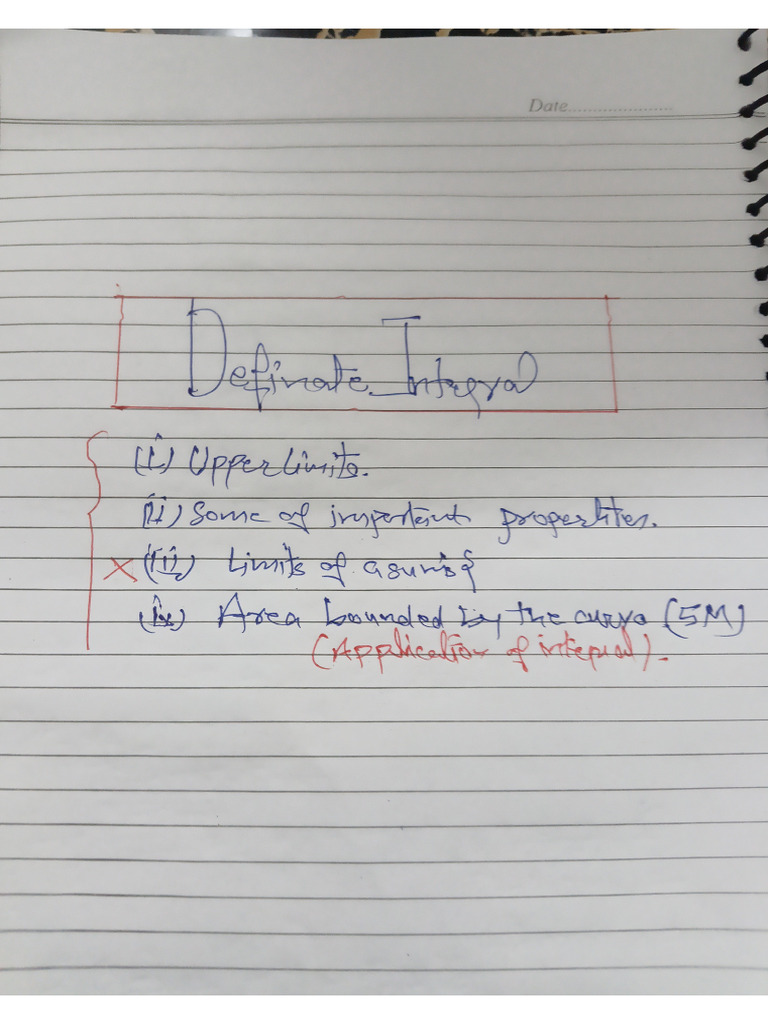 Definate Integral 1 | PDF