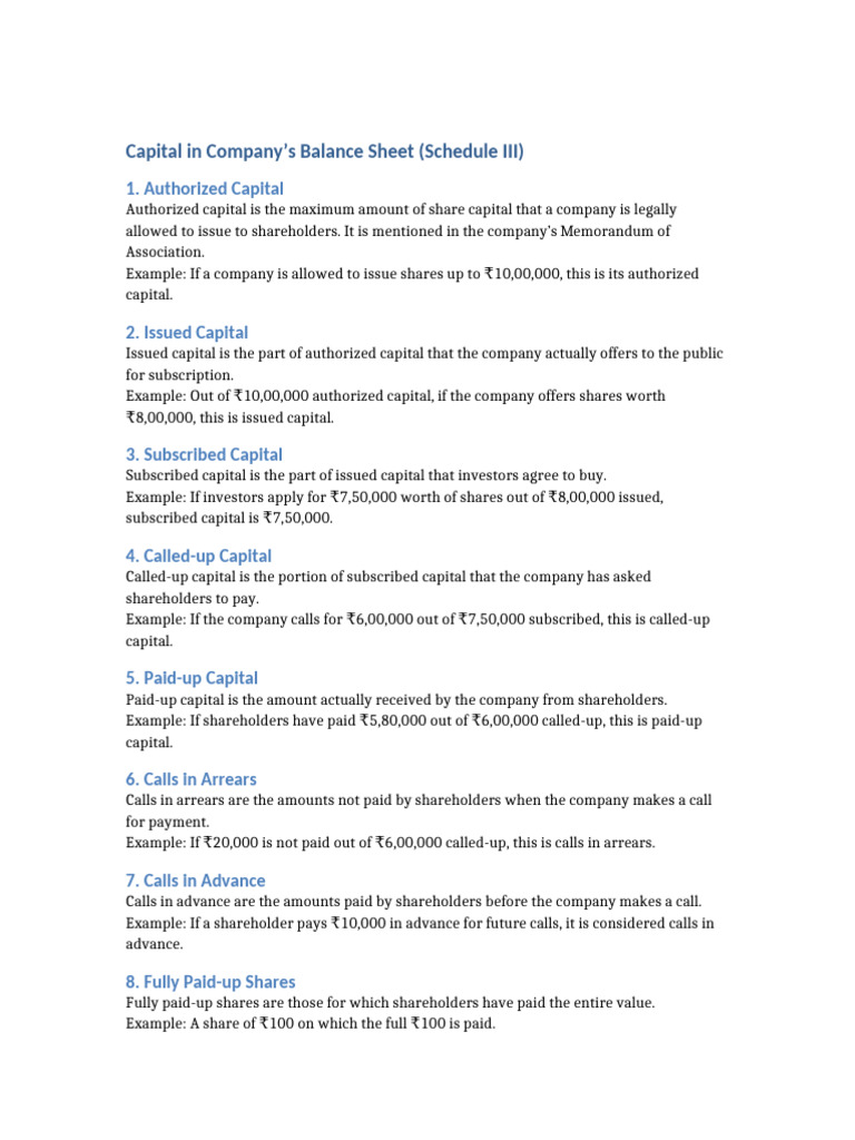 Capital Teaching Notes | PDF