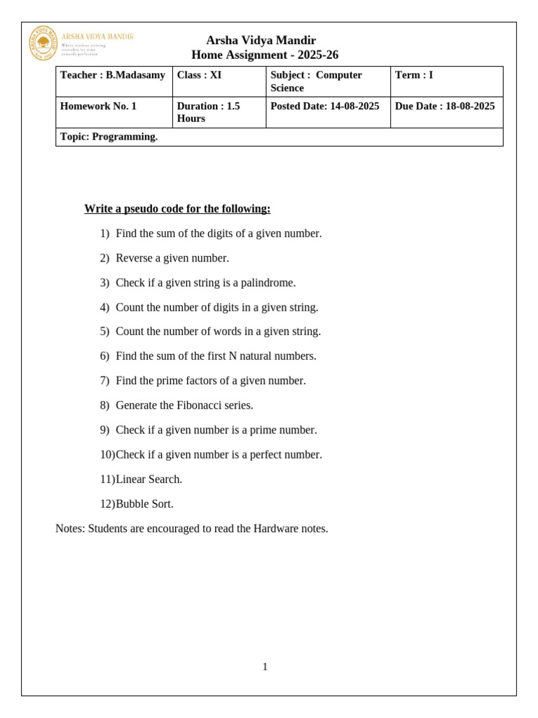HW 1 | PDF