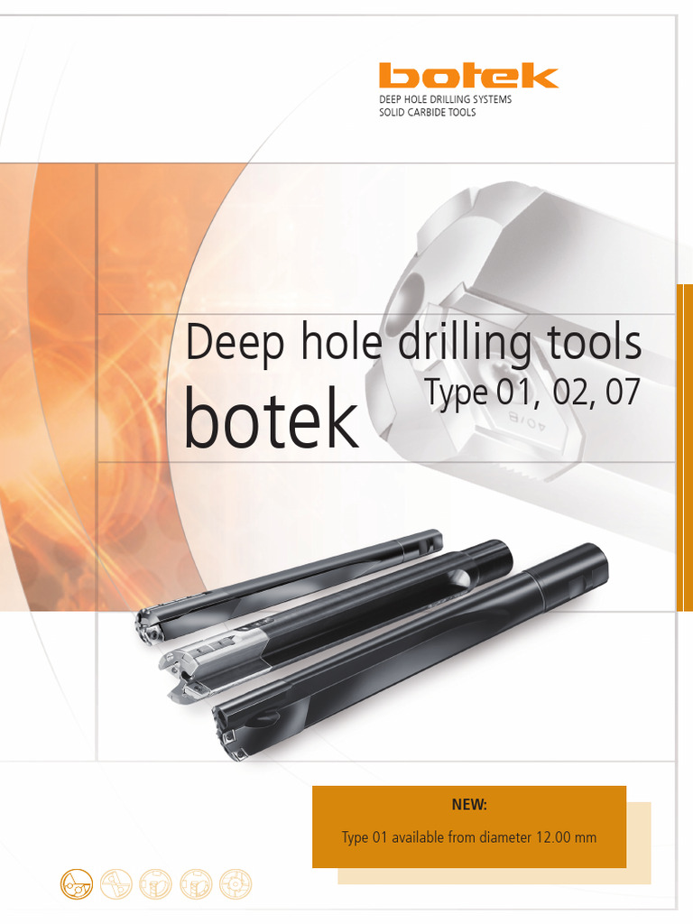 Botek Deep Hole Drilling Tools Guide | PDF | Drilling | Machining
