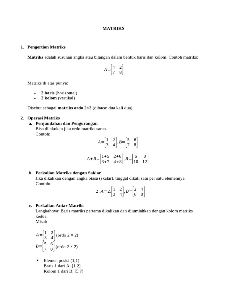 MATRIKS | PDF