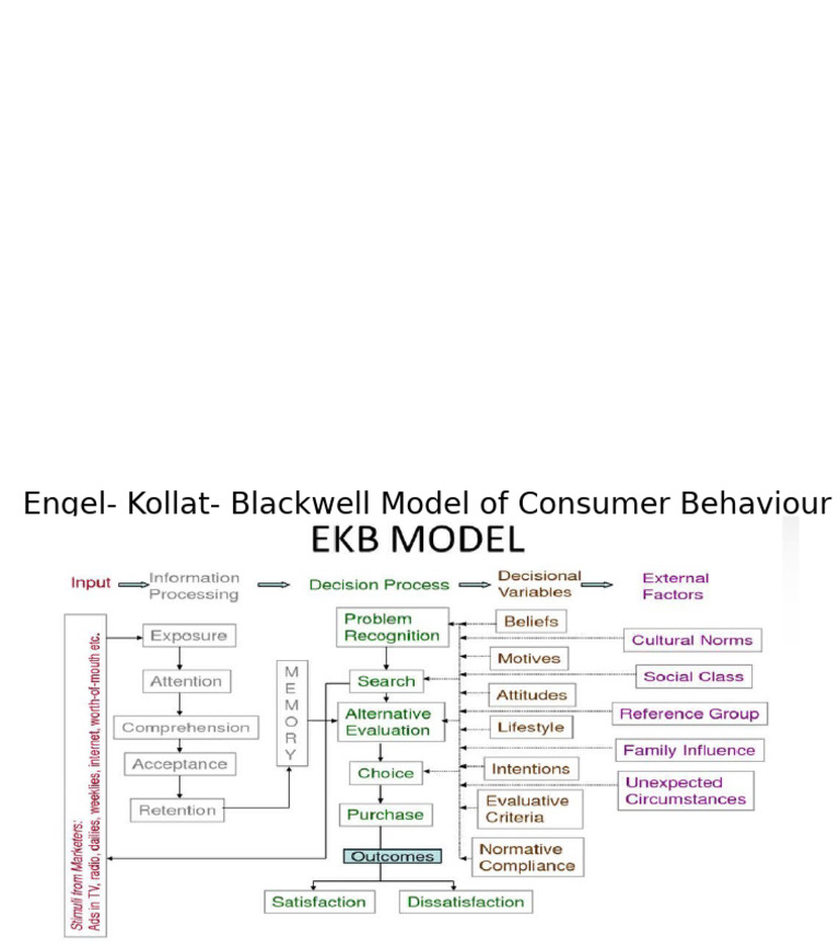 EKB Model of Consumer Behaviour | PDF