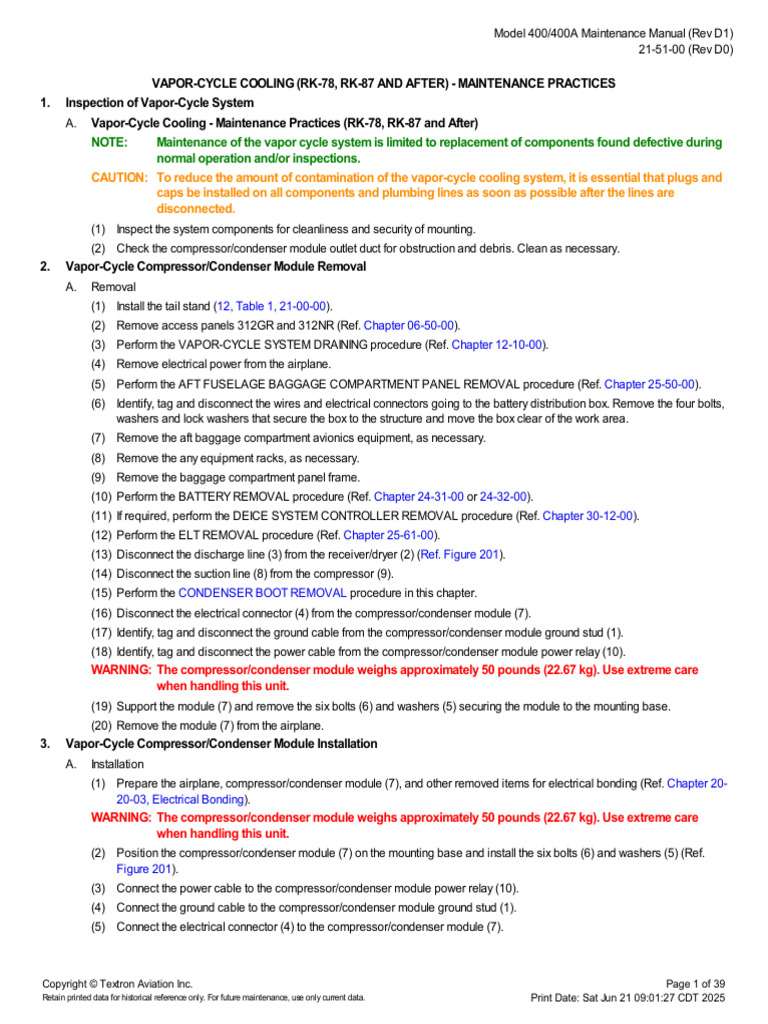 ML B 400a b400mm97!21!51 00 Vapor Cycle Maintenance Practices | PDF ...