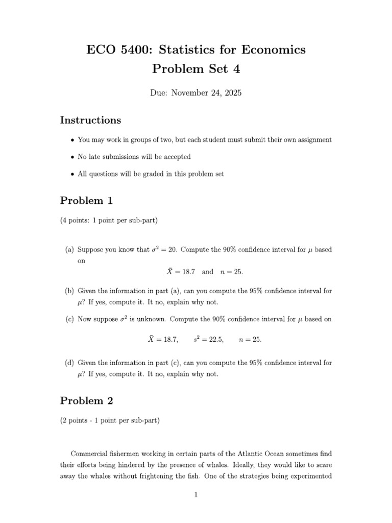 Problem Set 4 | PDF