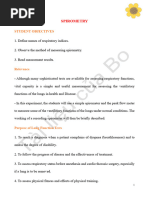 Spirometry Test Report Overview | PDF