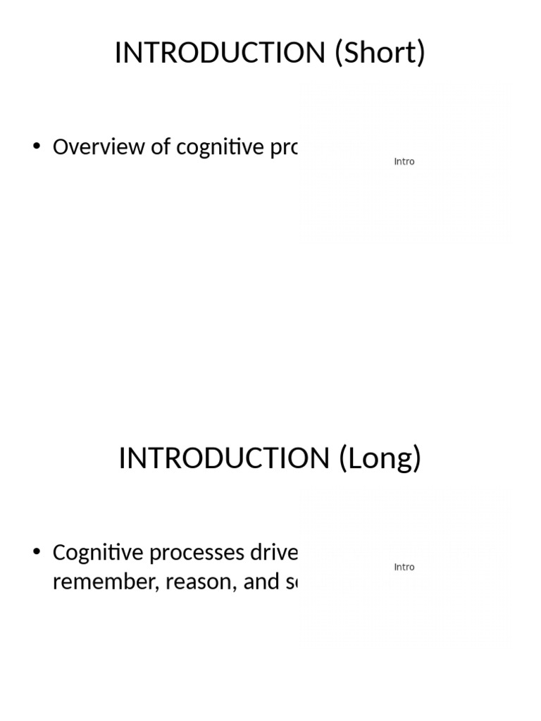 Understanding Cognitive Processes and Assessment | PDF