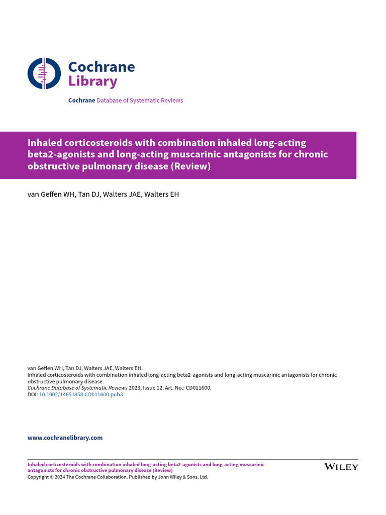 COPD Triple Therapy Review 2023 | PDF | Chronic Obstructive Pulmonary ...