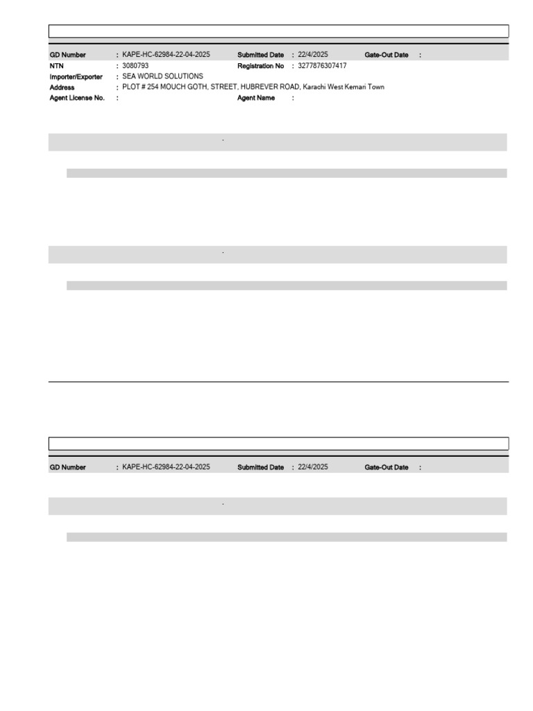 GD Log DetailReport (KAPE HC 62984 22-04-2025) | PDF | Taxes ...