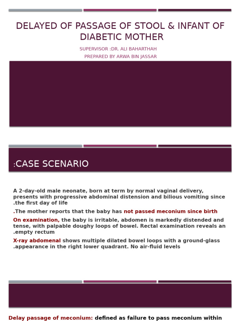 Delayed Stool Passage in Diabetic Infants | PDF | Hypoglycemia ...