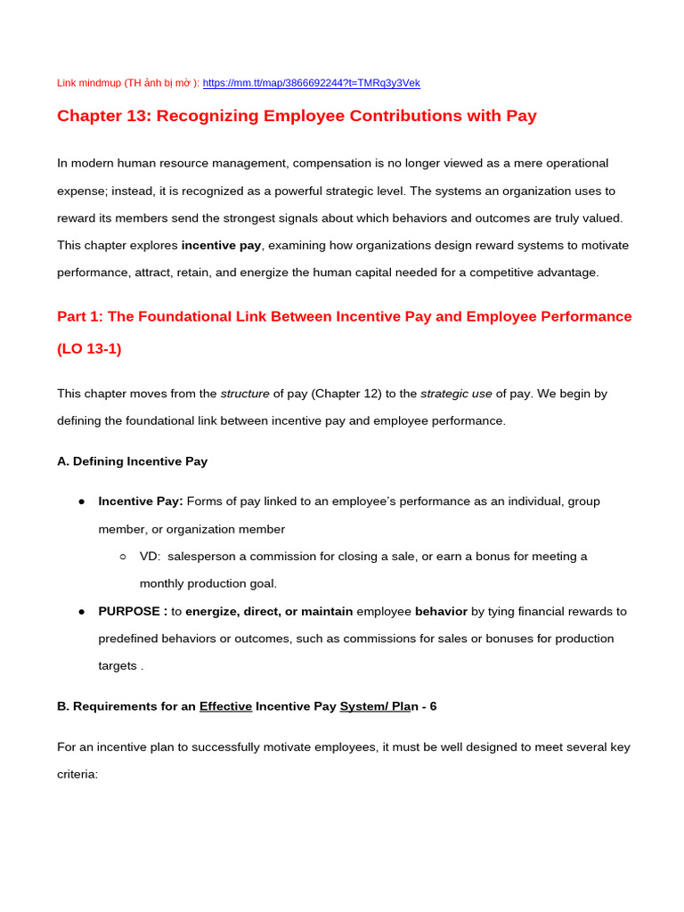 Incentive Pay Strategies for Employee Performance | PDF | Cost Of ...