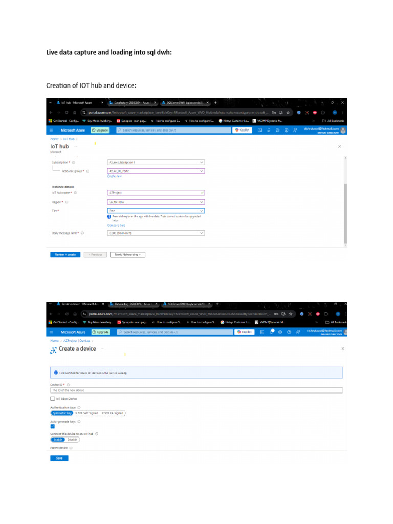 Live Data Capture to SQL DWH Setup | PDF