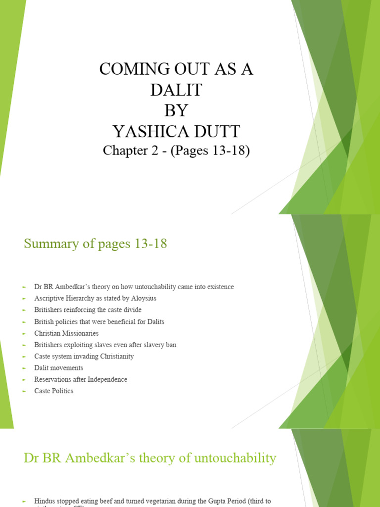 Chapter 2 pages 13-18- COAD | PDF | Dalit | Caste