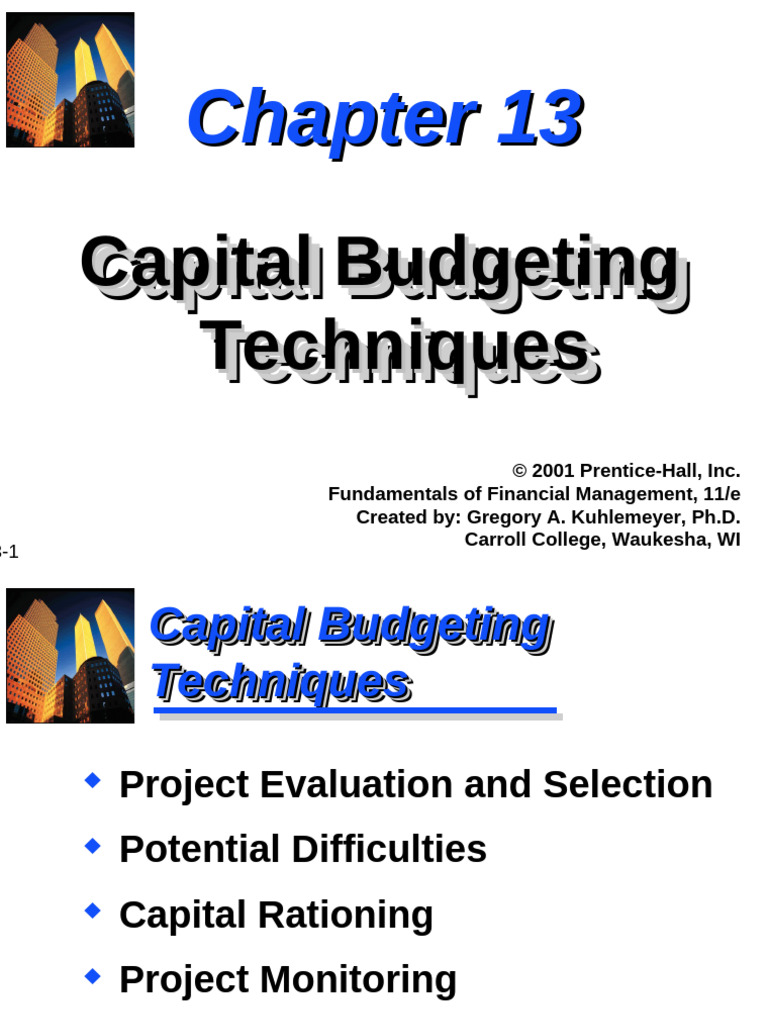 Bab 13 Capital Budgeting Techniques | PDF | Internal Rate Of Return ...