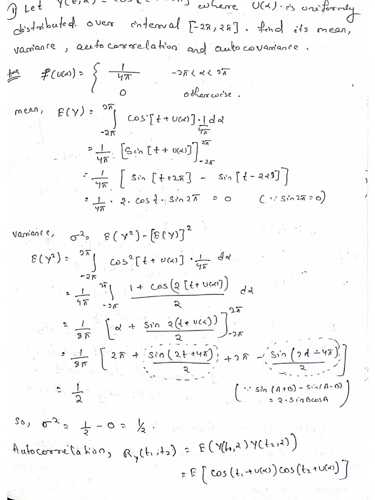 Stochastic Assignment Pdf
