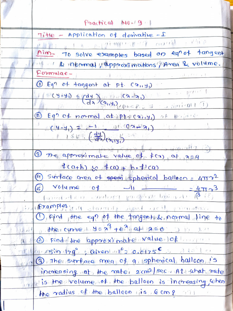 Maths 12th Practical - Practical No. 9 to 12 | PDF