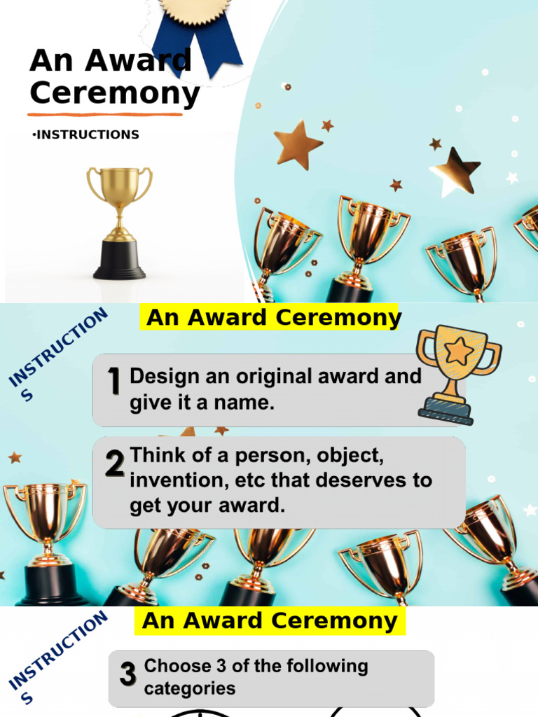 Award Ceremony Instructions and Details | PDF