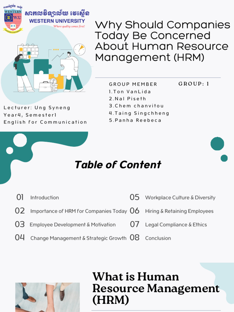 Importance of HRM for Modern Companies | PDF | Human Resource ...
