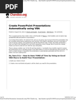 Download Create PowerPoint Presentations Automatically Using VBA _ Chandooorg - Learn Microsoft Excel Online by Gnesis Del Carmen SN96018342 doc pdf