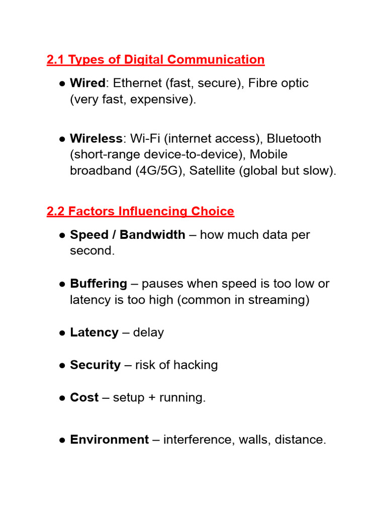 Types and Benefits of Digital Communication | PDF