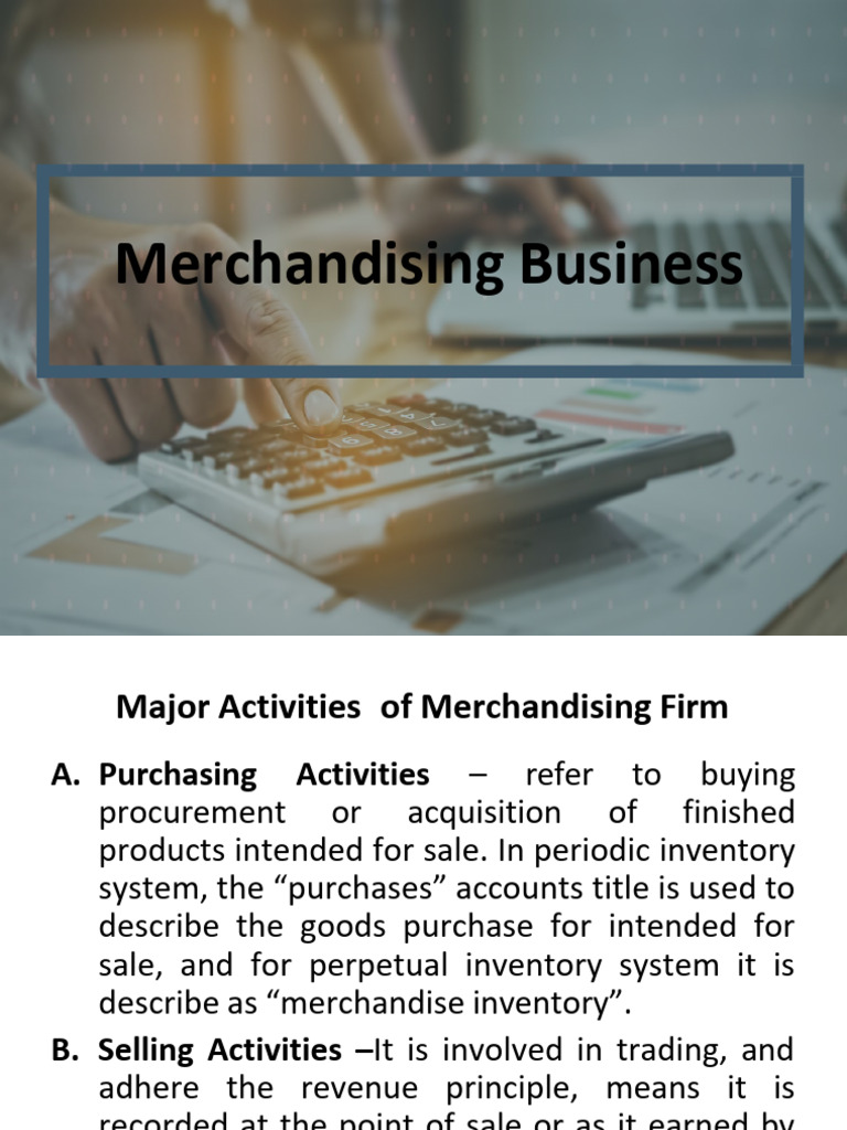 Merchandising Business 4thQ | PDF | Expense | Debits And Credits