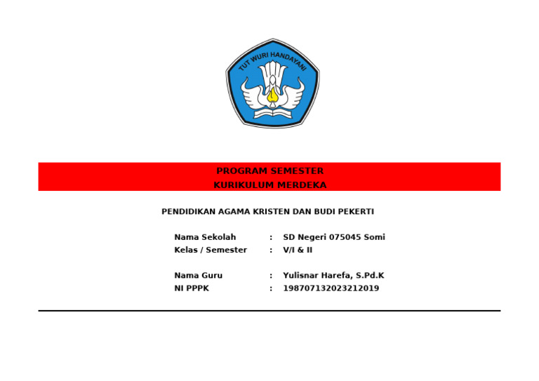 Cover Program Semester | PDF