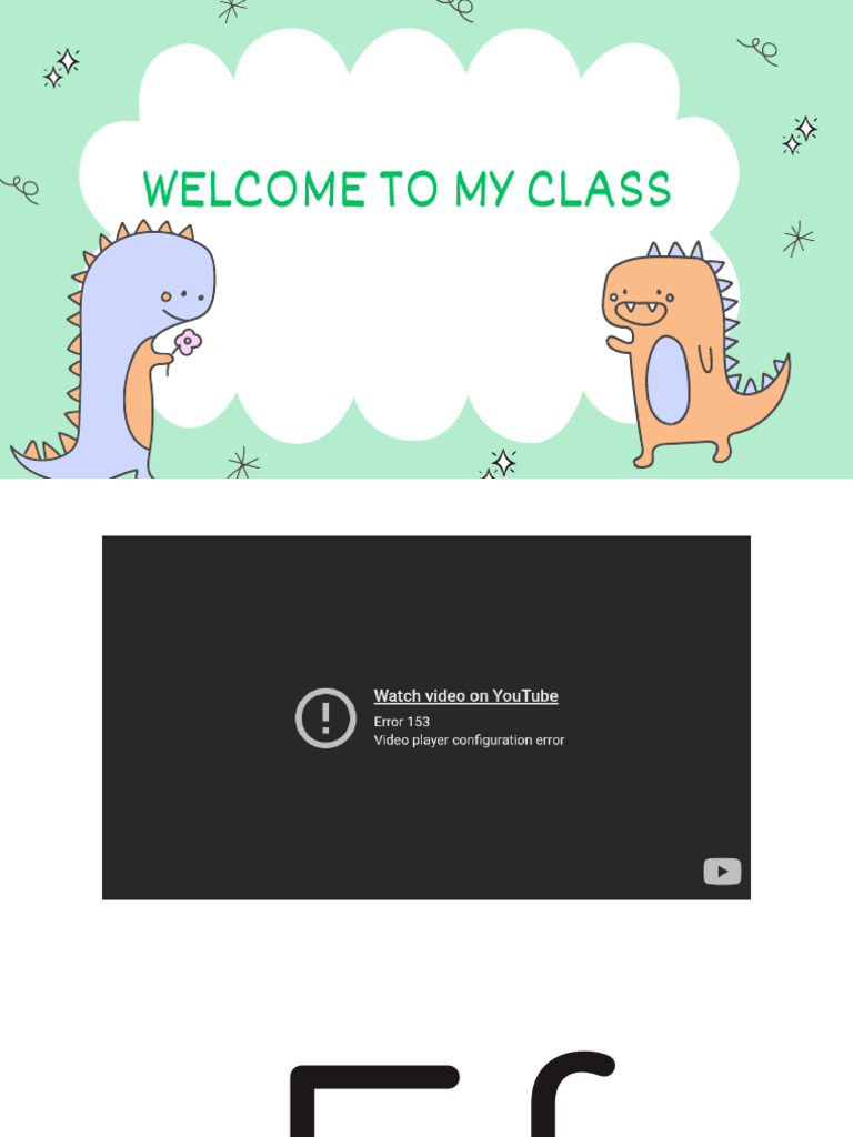 Welcome To My Class | PDF