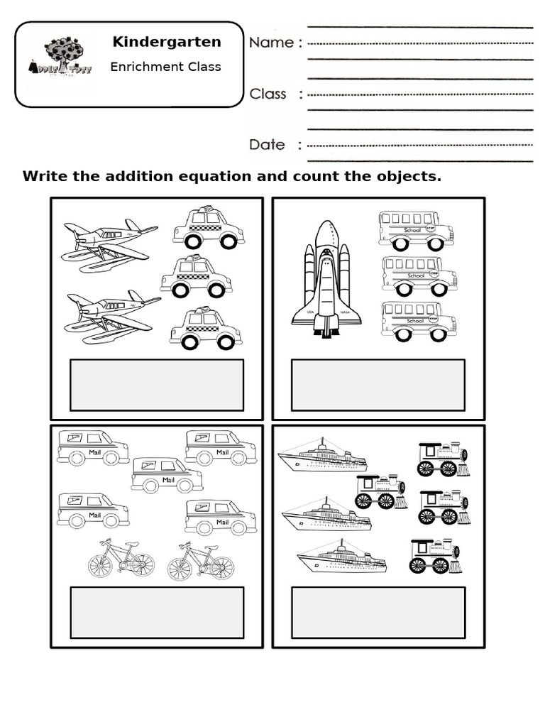 Addition Equations | PDF