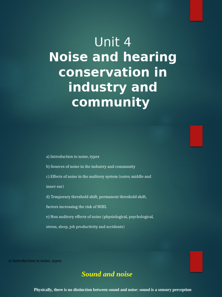 Noise Pollution and Hearing Conservation | PDF | Hearing | Ear