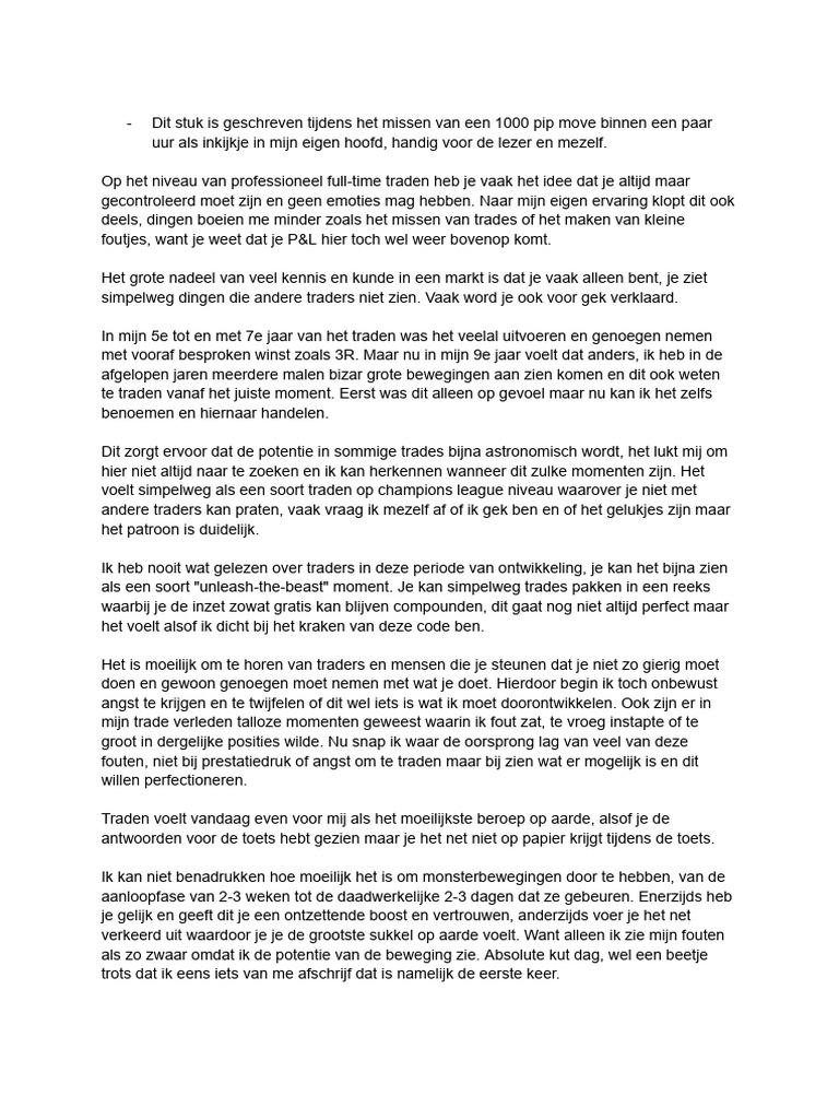 De Stap Voor Perfectie. | PDF