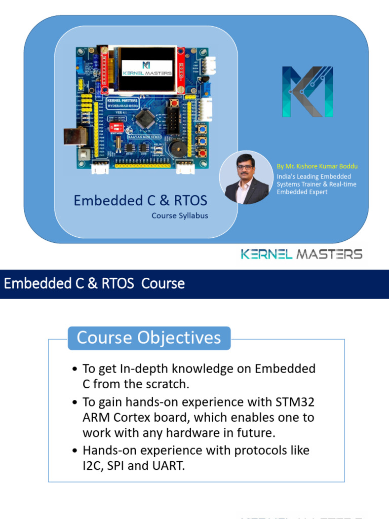 Embedded C & RTOS Course Syllabus | PDF | Embedded System | Classes Of ...