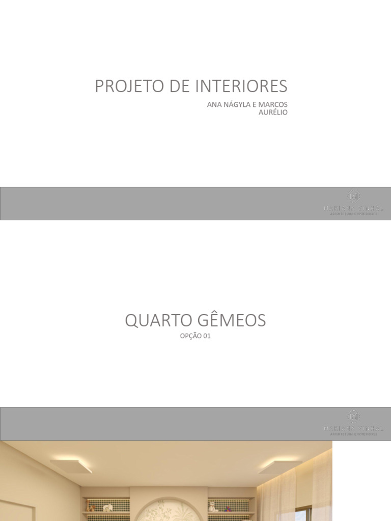Projeto de Interiores: Quarto Gêmeos | PDF