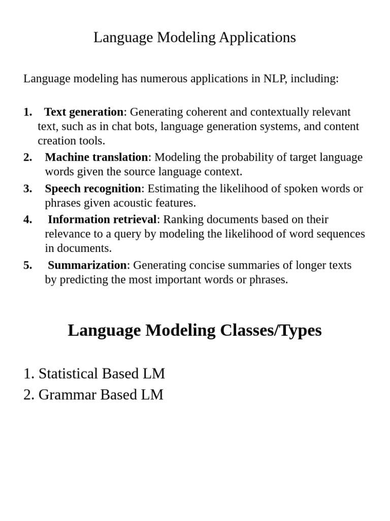 Statistical LM | PDF