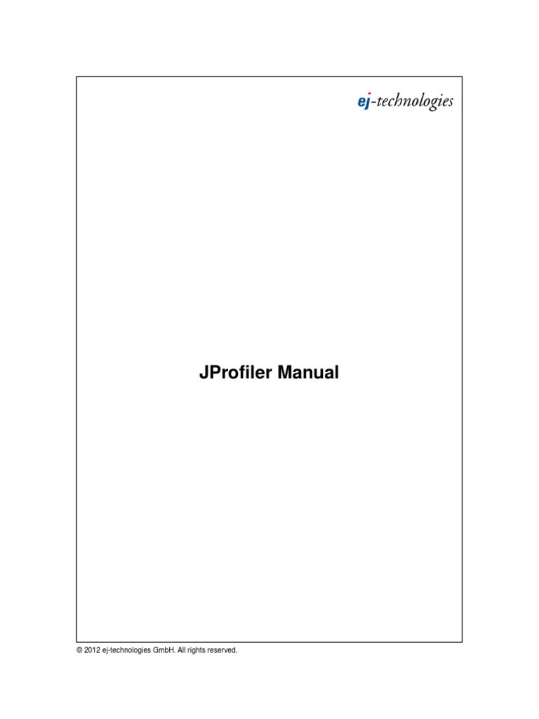 Jprofiler Manual | PDF