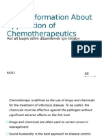 Basic Information About Application of Chemotherapeutics